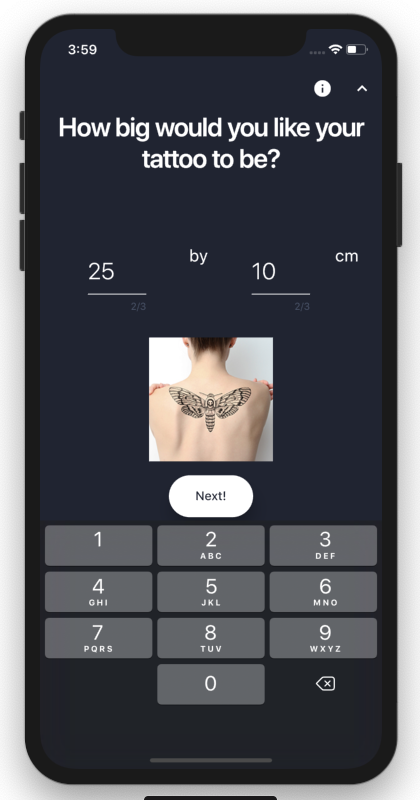 Demonstrating size with a numerical estimation