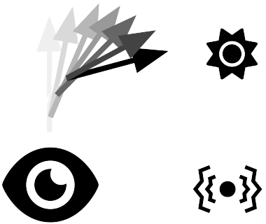 Visualisation of a rightward haptic nudge