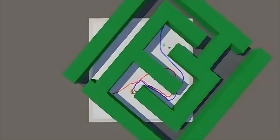 Example maze redirection