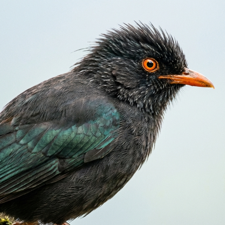 Image generated from a 32-word description of the bird