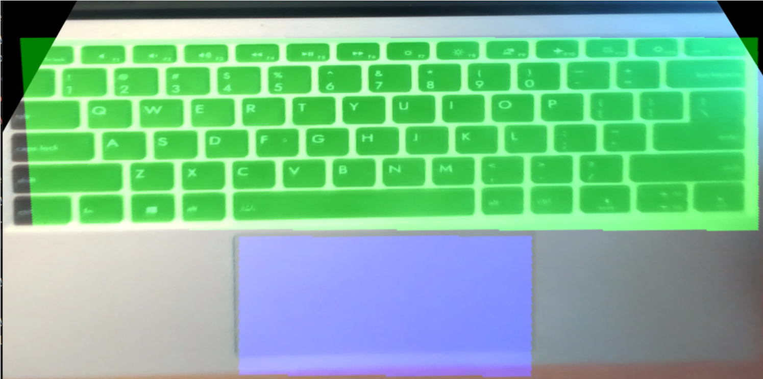 keyboard is adjusted to give a 2D top-down view